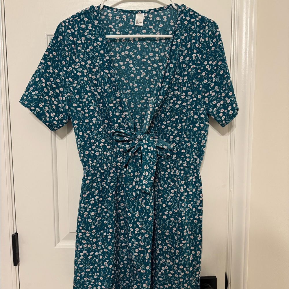Floral Tie-Front Romper